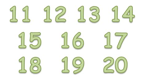 20 Number Number 20 Meaning Matching Numbers And Words To 20 Find