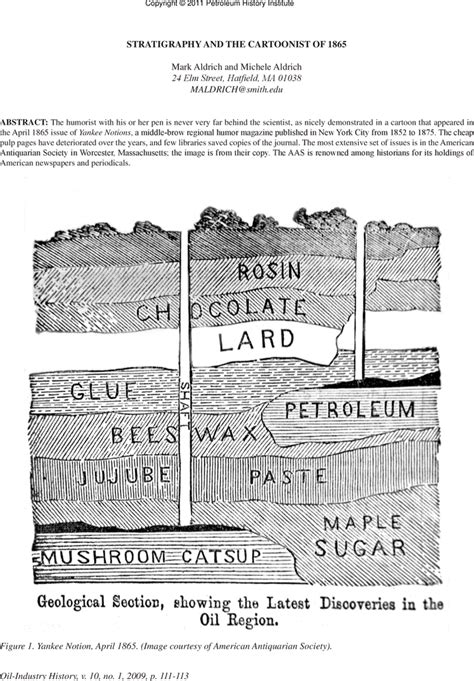 Aapg Datapagesarchives Stratigraphy And The Cartoonist Of 1865