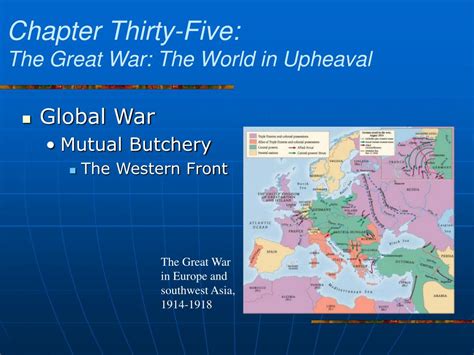 Ppt Chapter Thirty Five The Great War The World In Upheaval