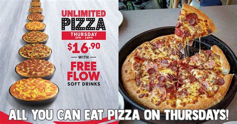 Pizza Hut S Pore Has All You Can Eat Pizza Buffet Every Thursday At 16