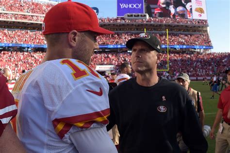 Chiefs Alex Smith Cant Believe Jim Harbaugh And The 49ers Broke Up Arrowhead Pride
