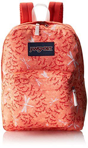 Jansport Superbreak Backpack 1550cu In Coral Peaches Dragon Flight One