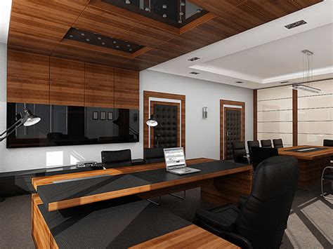 As you bring people into your space, think about the messages it sends to your guests. Public Interior Design 02 Executive Director Office on Behance