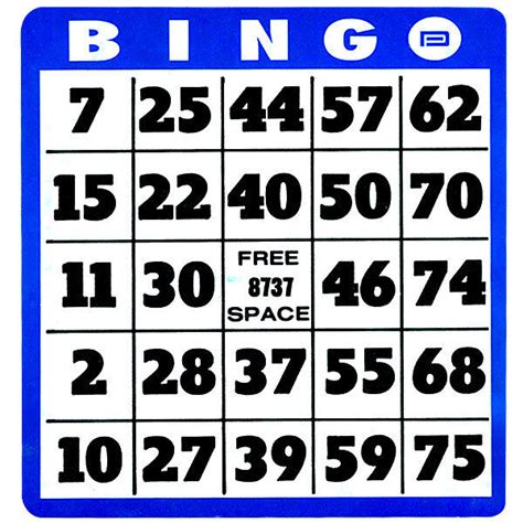 Large Print Bingo Cards For Low Vision Big Numbers Thick Cards