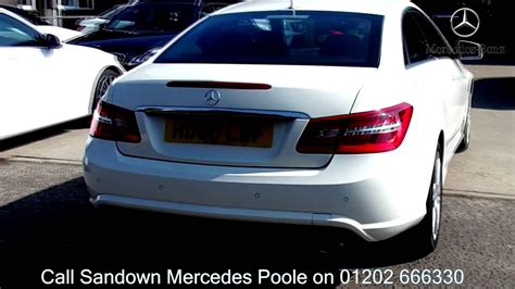 Maybe you would like to learn more about one of these? 2010 Mercedes Benz E Class Coupe Sport 3l Calcite White HD60LWF for sale at Sandown Mercedes ...