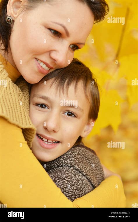 Mother And Son Stock Photo Alamy