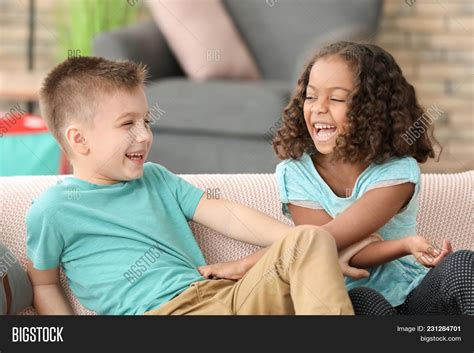 Cute Children Playing Image And Photo Free Trial Bigstock