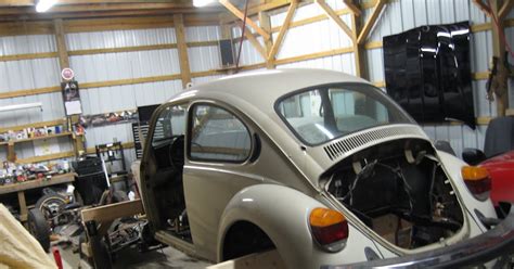 1974 Volkswagen Beetle Restoration The Body Is Off