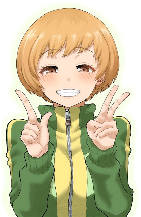 Safebooru 1girl Blush Brown Eyes Clenched Teeth Commentary Request Green Jacket Hands Highres