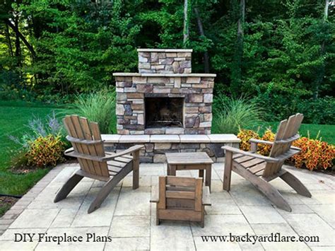 Pima Diy Outdoor Fireplace Plan Etsy Outdoor Fireplace Plans Outside