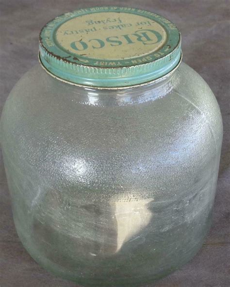 Antique Crisco Jar Vgc Great Antique Bottle Collectible Antique
