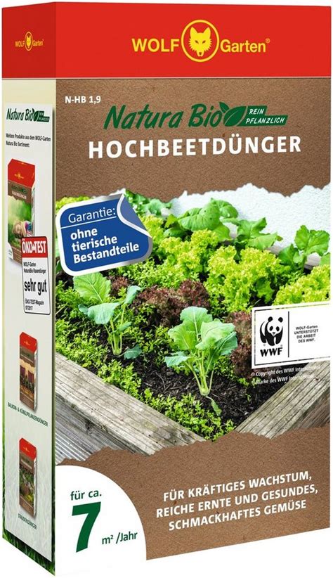 Wolf garten gartengeräte angebote auf werkerswelt.de. WOLF-Garten Pflanzendünger »Natura-Bio N-HB 1,9«, Granulat ...
