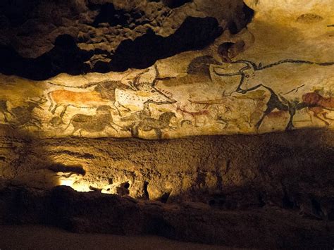 Lascaux Pre Historic Cave Paintings At Lascaux In The