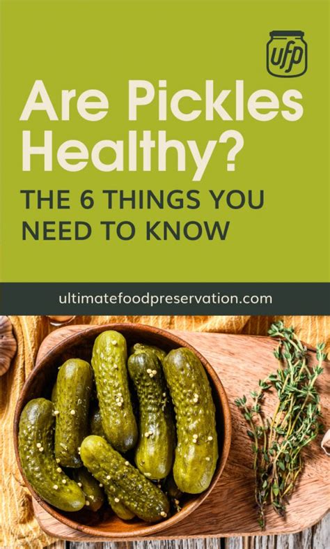 Are Pickles Healthy The 6 Things You Need To Know Ufp