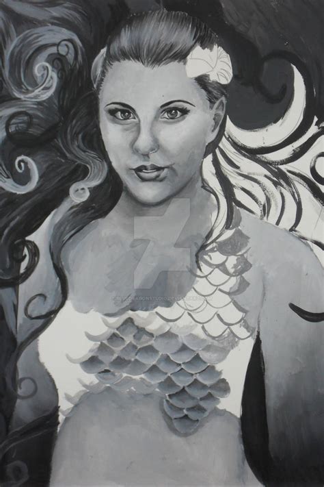 Mermaid Raven Portriat Wip By Bluedragonstudio On Deviantart