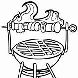 Coloring Grill Pages Surfnetkids Food Getdrawings sketch template