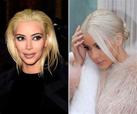 Blonde hair haircolor popular hairstyles cool hairstyles wedding hairstyles kardashian beauty. PIC Kim Kardashian's White Hair After Platinum Blonde ...