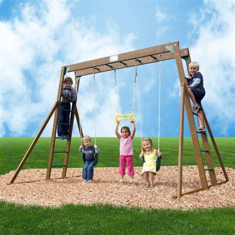 Creative Playthings Classic Swing Set Ps10clatlr Swing Set Wooden