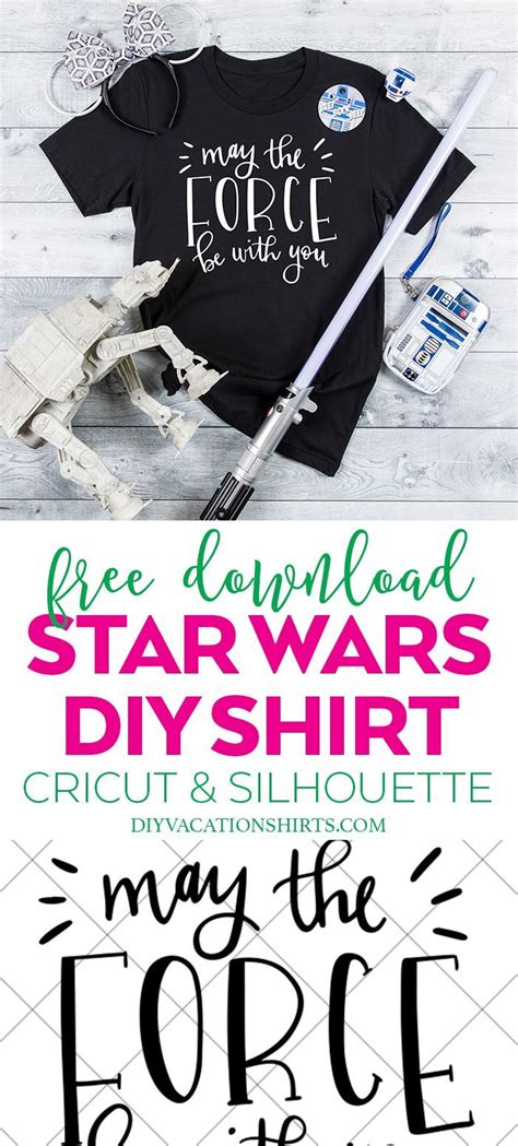 Download FREE Star Wars SVG - May the Force Be With You - DIY Vacation Shirts | Star wars svg, Free star ...