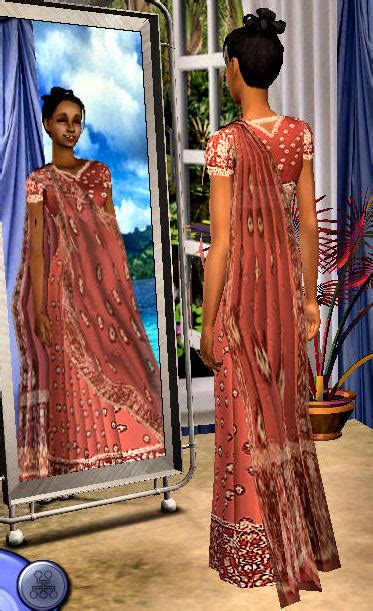 Mod The Sims Sari With Border For Adults And Young Adults