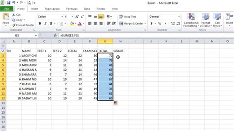 How To Grade Students Using Microsoft Excel 2018 Youtube