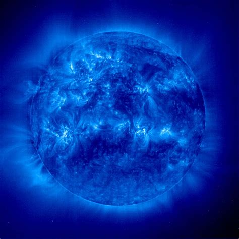 The sun is a hot ball of glowing gases. NSSDCA Photo Gallery: Sun
