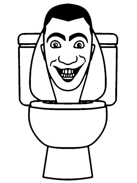 Skibidi Toilet Coloring Pages Coloringlib