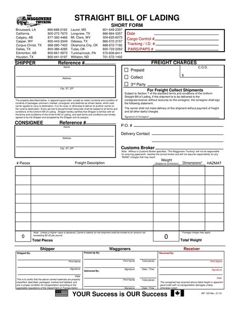Waggoner Fillable Waybill How To Create A Waggoner Fillable Waybill