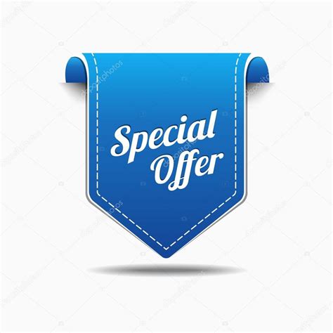 Special Offer Blue Label Icon Vector Design Stock Vector By