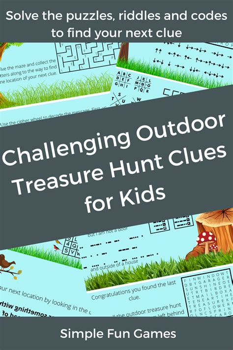 Backyard Outdoor Scavenger Hunt Activity Sheet The Keeper Of The