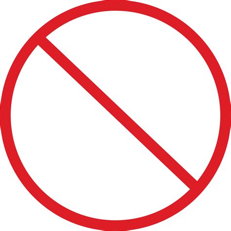 No Symbol Sign Royalty Free Anti Counterfeit Mark Png Download 1976