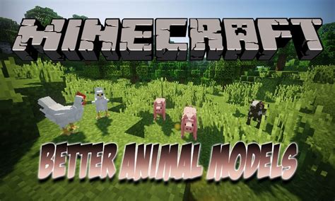 You still need to install minecraft forge before you add the mod to place the mod you have just better animals plus mod downloaded (.jar file) into the mods folder. Better Animal Models Mod 1.12.2/1.10.2 (New Model for Mobs ...