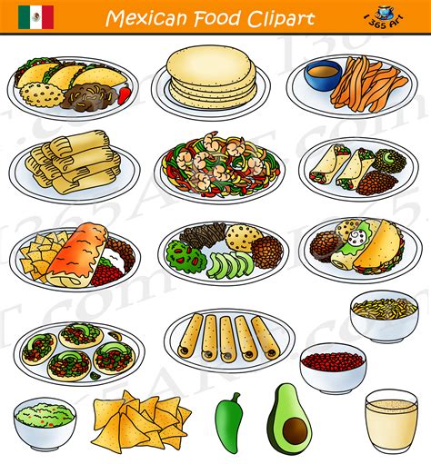 Mexican Food Clipart Comida Mexicana School Clipart