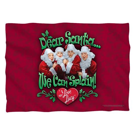 Dear Santa Pillow Case Santa Pillow Dear Santa I Love Lucy