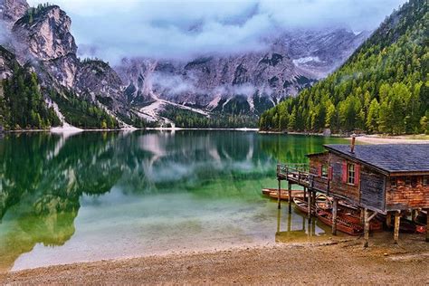 Dolomites Fairy Tale Lago Di Braies Pragser Wildsee Italy Places