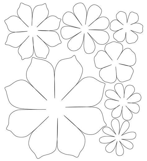 Flores Para Decorar Paredes Para Imprimir Molde De Flor De Papel