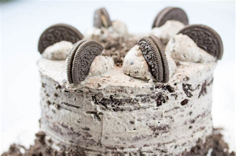 Oreo Kuchen Naked Cake Mit Schokolade Und Kekse