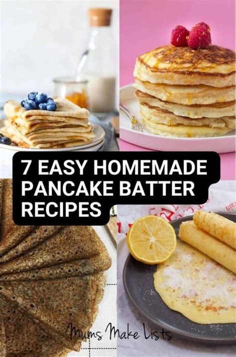 7 Easy Homemade Pancake Batter Recipes