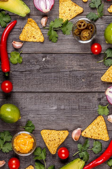 Mexican Food Background Featuring Avocado Dinner And Ingredient