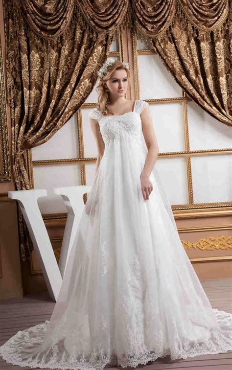 Plus Size Empire Waist Wedding Dress Pluslookeu Collection