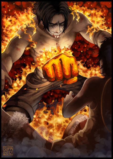 fire fist ace  fan arts  wallpapers  daily anime wallpaper