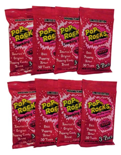 Pop Rocks Popping Candy 24 Packs 8 X 3 Count Packets