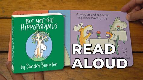 But Not The Hippopotamus Read Aloud Book For Kids Youtube
