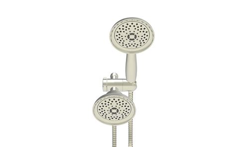 buy showermaxx dual shower head with handheld and fixed showerhead high pressure dual shower