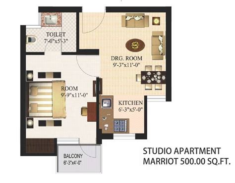 500 Square Foot Apartment Floor Plans Home Alqu