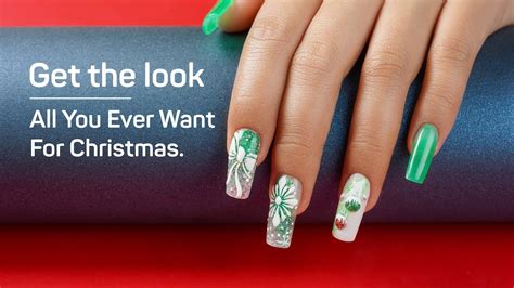 How To Do Easy Simple Christmas Nails With Dipping Powder Christmas
