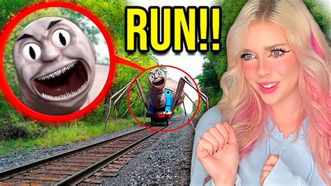 Drone Catches Thomas The Trainexe At Abandoned Train Station He