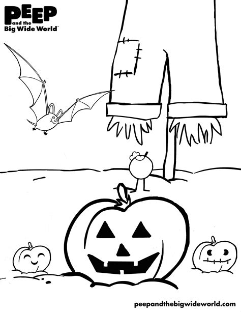 Free Printable Peep And The Big Wide World Coloring Pages