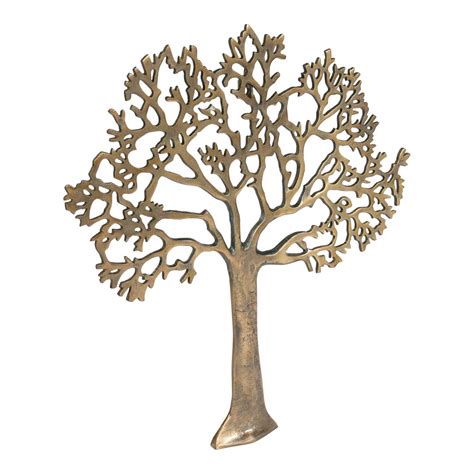 Large Gold Metal Tree Of Life Wall Plaque 61cm The Nifty Nook