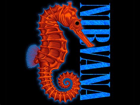 Nirvana Seahorse T Shirt By Matt Curtis On Dribbble